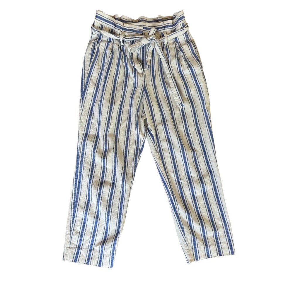 Boden St Ives Paper Bag Linen Blend Pants EUC